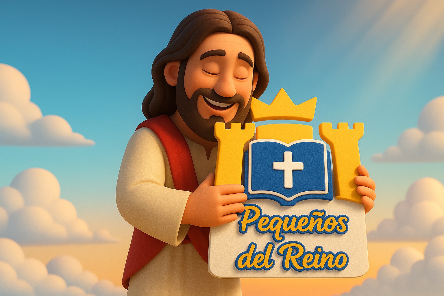 Jesús presentando a Pequeños del Reino